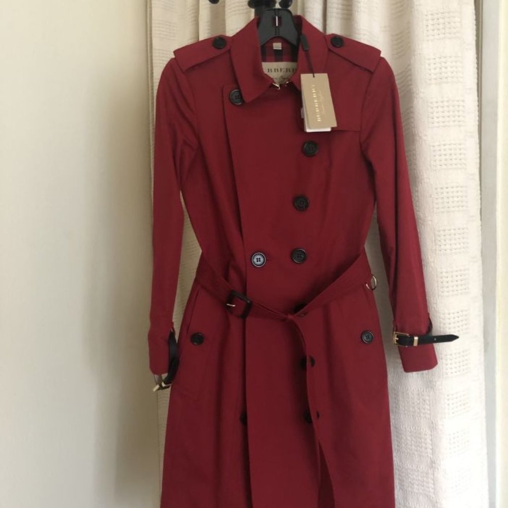 Burberry authentic red coat
